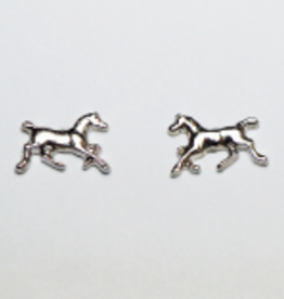 EARRING TROTTING HORSE "SLVR