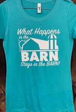 T Shirt  Adult What Happens at the Barn