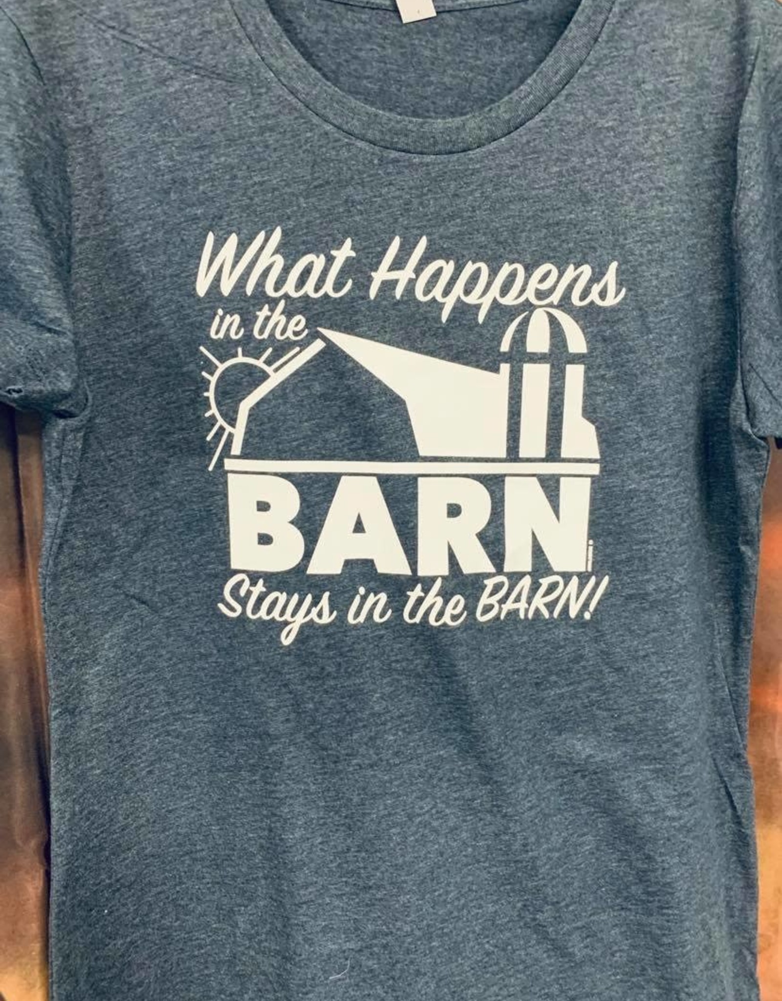 T Shirt  Adult What Happens at the Barn