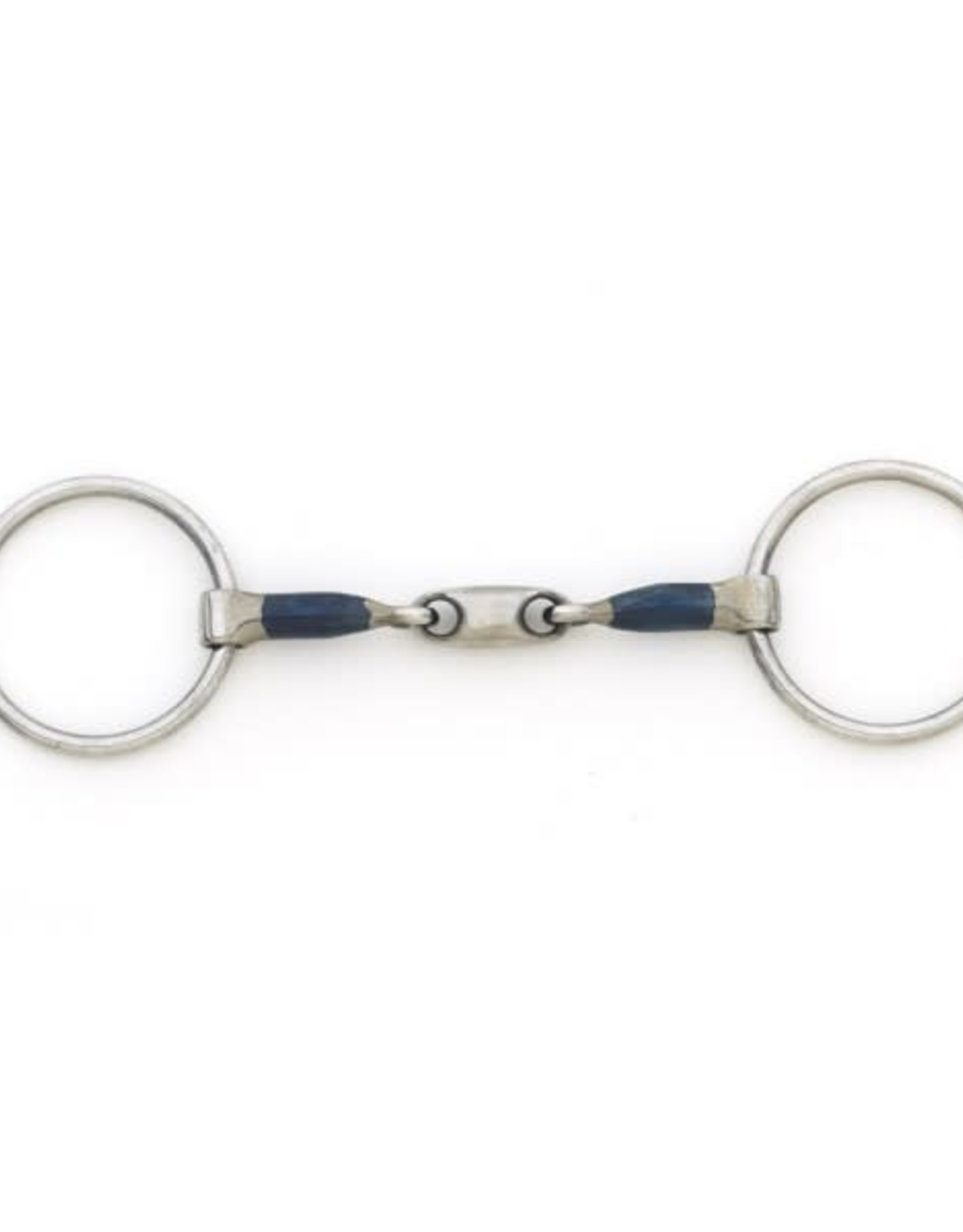 Centaur Blue Steel Oval Peanut Mouth Loose Ring