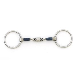 Centaur Blue Steel Oval Peanut Mouth Loose Ring