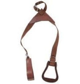 Tough 1 Kids Nylon Slip-On Stirrup Set (Leather Covered Stirrups)