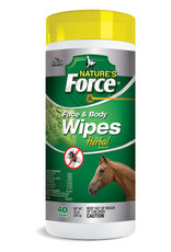 NATURE'S FORCE FACE AND BODY WIPES 40-CT