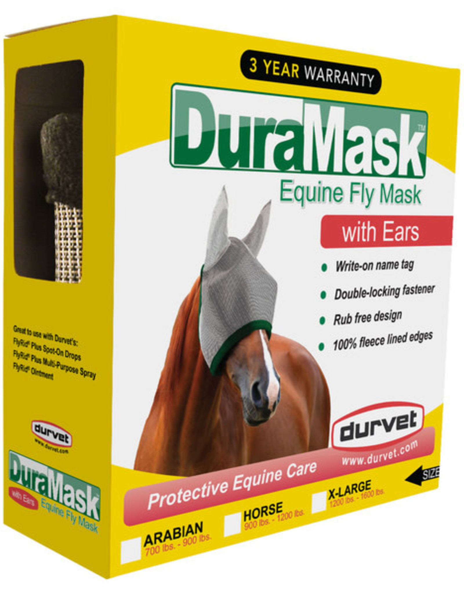 DURAMASK EQUINE FLY MASK WITH EARS