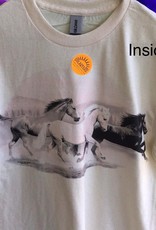 Solar changing T Shirt with horse design.