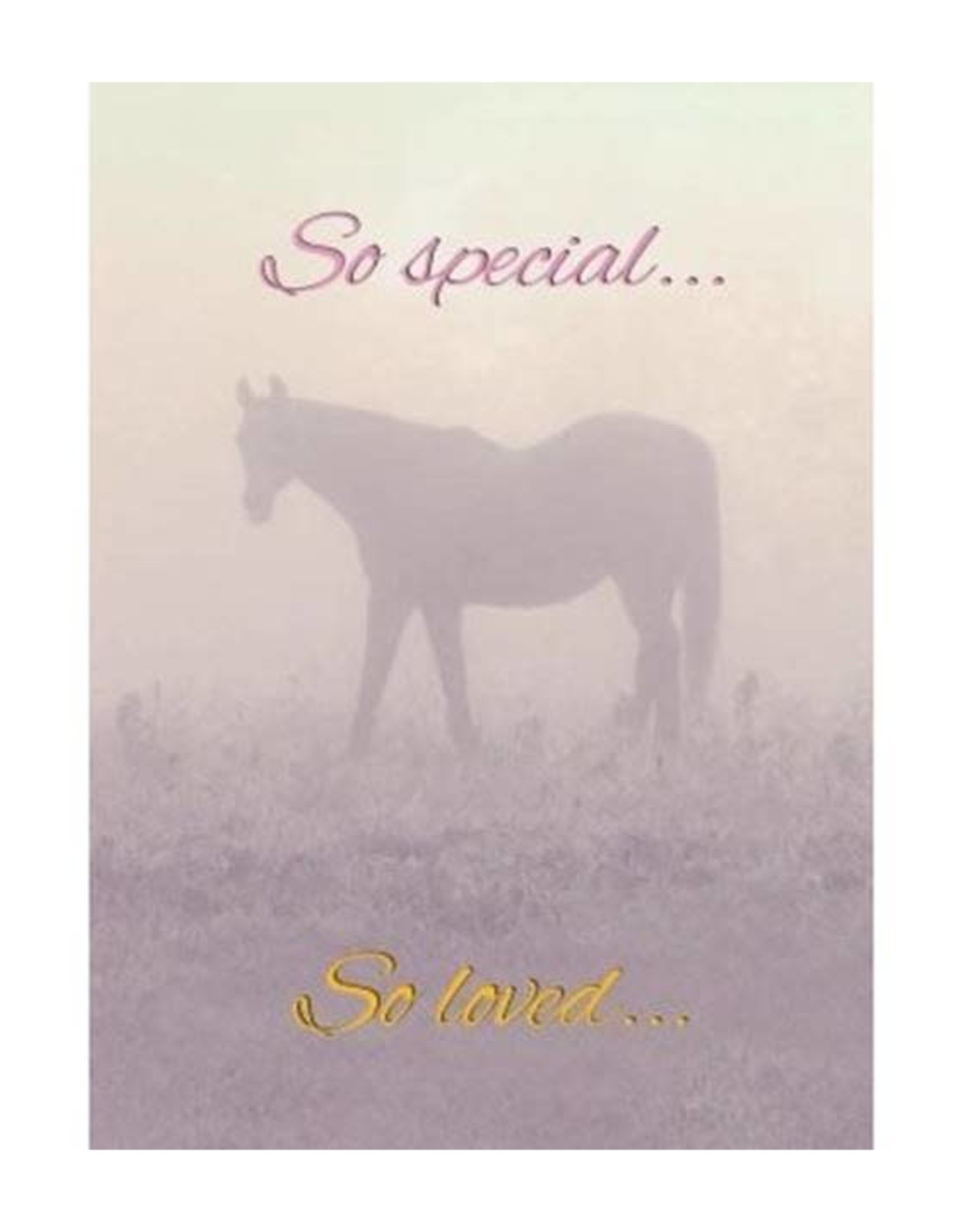 Horse Hollow Press Sympathy Card: So Special So Loved...