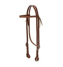 Weaver Leather ProTack Browband Headstall with Buckle Bit Ends