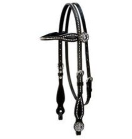 Weaver Leather Back in Black Browband Headstall
