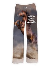 Brief Insanity Life In The Saddle - Horse Lounge Pants