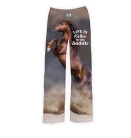 Brief Insanity Life In The Saddle - Horse Lounge Pants