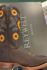 AJ Western Wear Western Boot Brown Sunflower