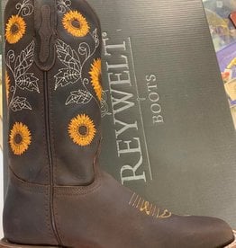 AJ Western Wear Western Boot Brown Sunflower