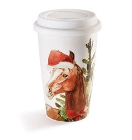 Giftcraft Double Wall Horse Travel Cup