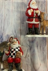 Giftcraft Polyresin Santa w/ horse 2 asst