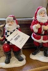 Giftcraft Polyresin Santa w/ horse 2 asst