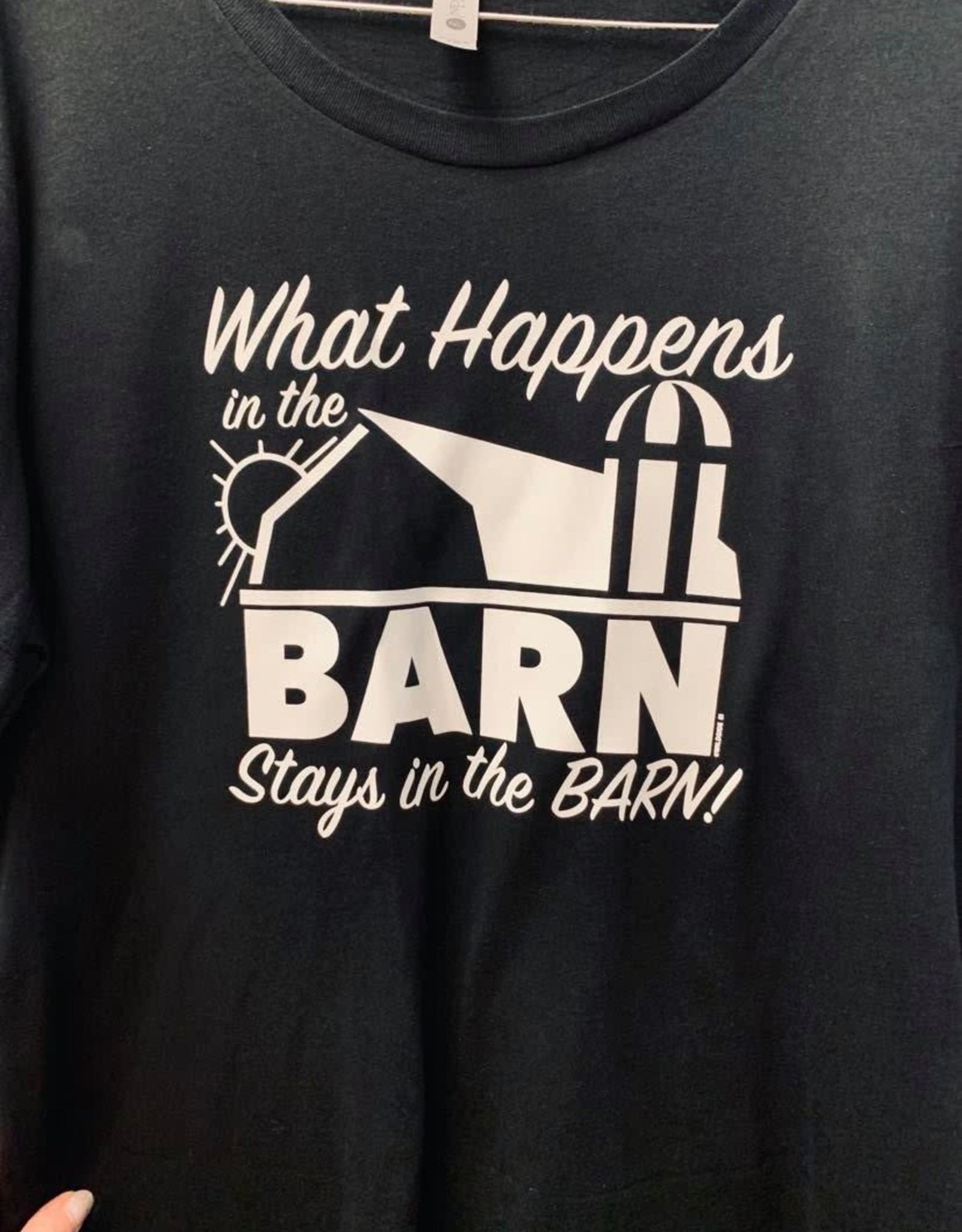 T Shirt  Adult What Happens at the Barn