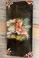 Wallet with White horse and flowers