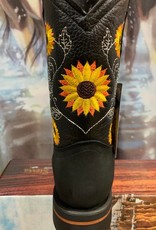 AJ Western Wear Ladies Western Boot w/ Sunflowers
