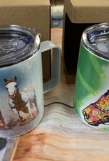 enjoy it 12 oz Stainless Mug with Horse Designs
