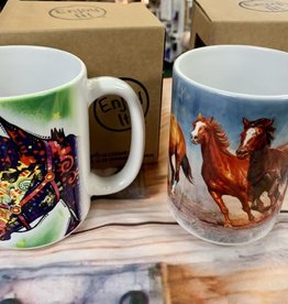 enjoy it Ceramic Coffee Cup 15oz horse design