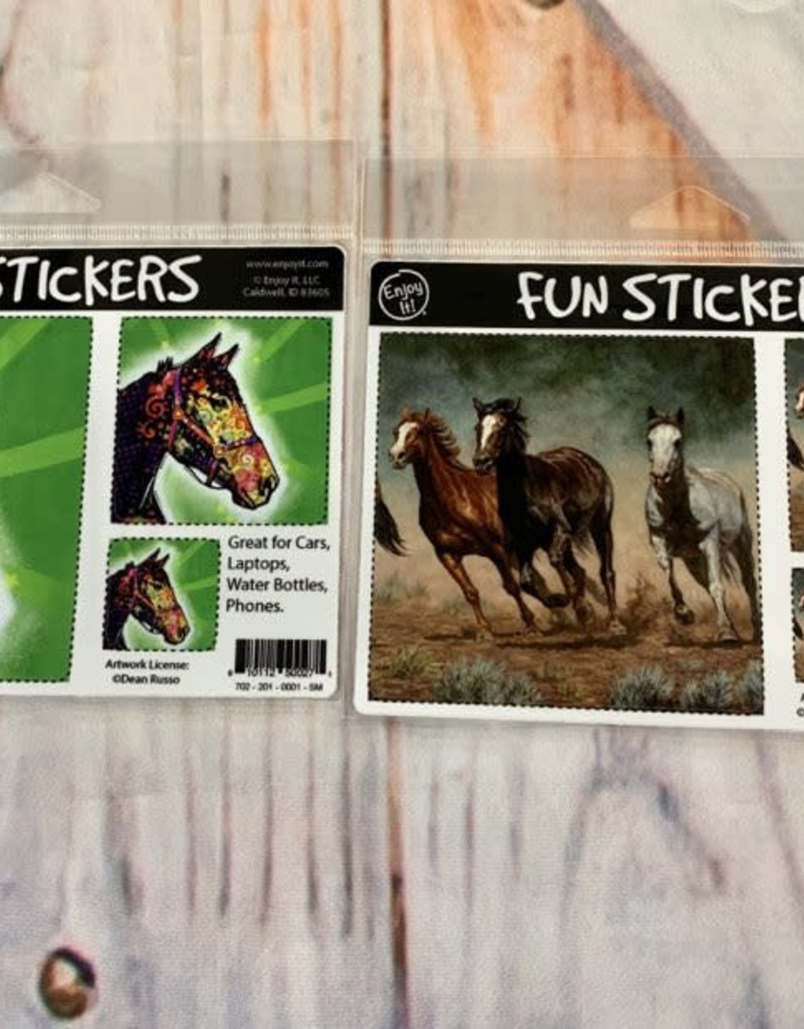 enjoy it Fun Stickers with horse designs