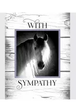 Horse Hollow Press Horse Sympathy Card: with Sympathy