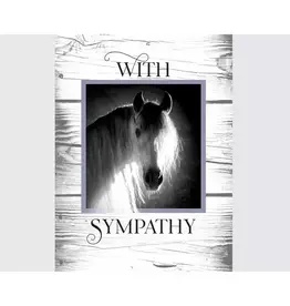 Horse Hollow Press Horse Sympathy Card: with Sympathy