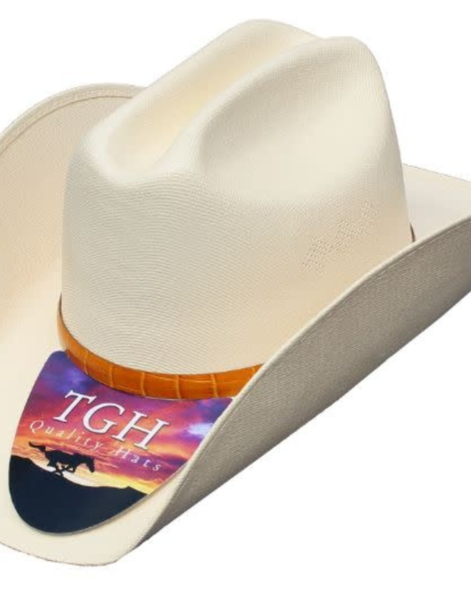 J.R. Palacios White Canvas Taco Western Hat