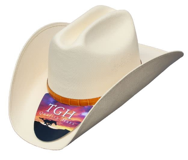 White Canvas Taco Western Hat - Toll Booth Saddle Shop