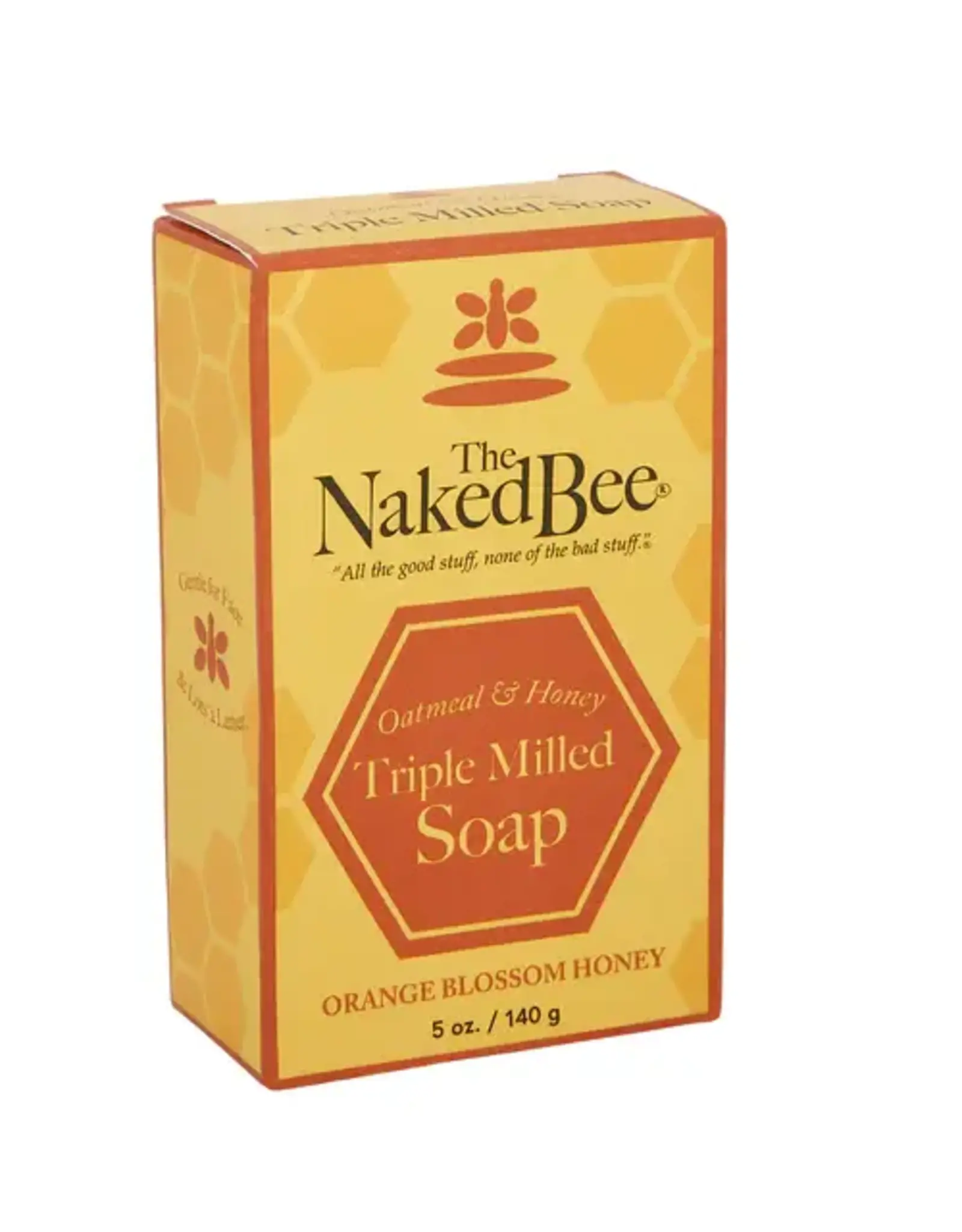 Naked Bee Orange Blossom Honey Triple Milled Bar Soap 5 OZ