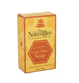 Naked Bee Orange Blossom Honey Triple Milled Bar Soap 5 OZ