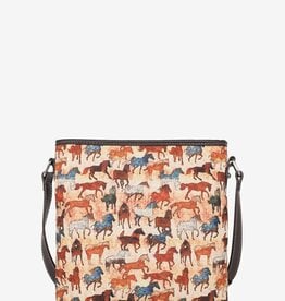 Montana West Multicolor Horse Canvas Crossbody