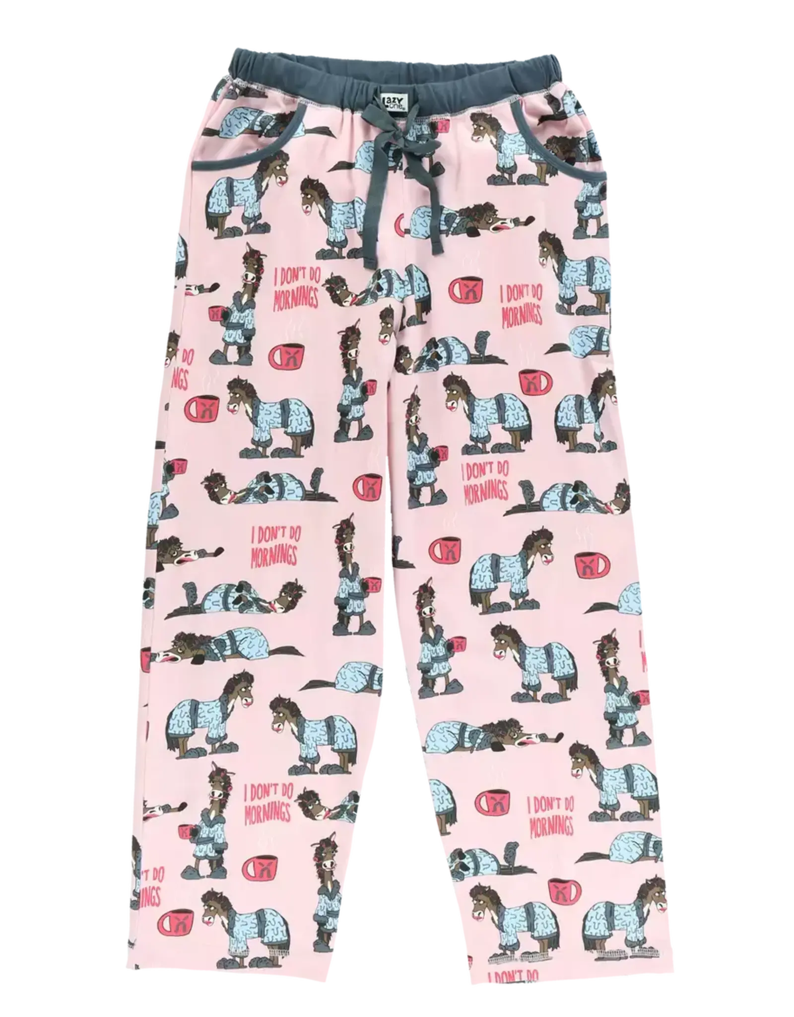 lazy One Don't Do Mornings Horse  PJ Pant - Woman's