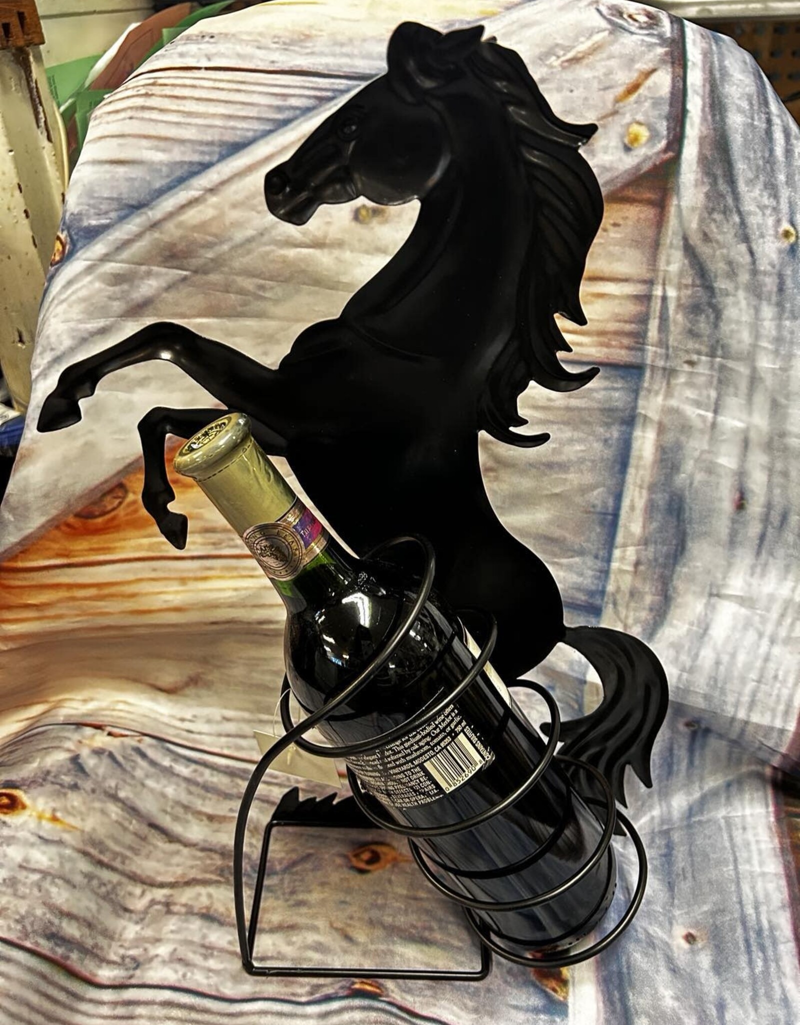 Wine Bottle Holder - Rearing Horse