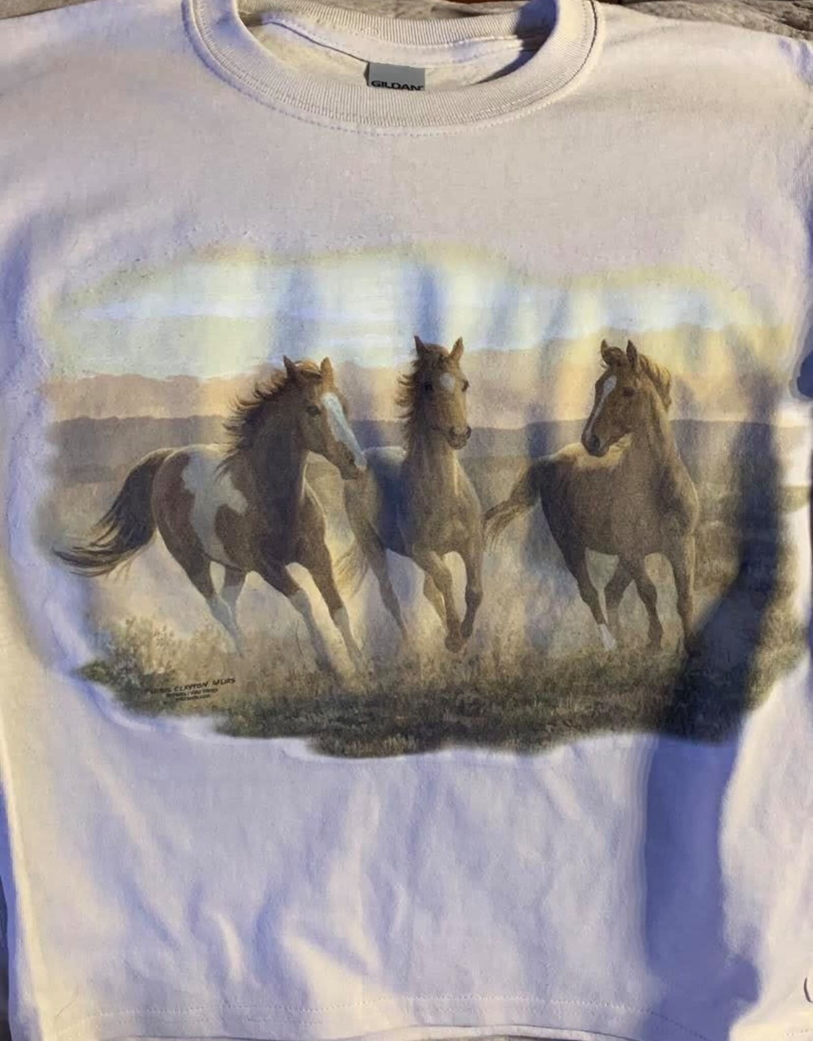 Adult Size T-Shirt Running horse design