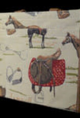 Horse Print Tappestry Shopper Tote Bag