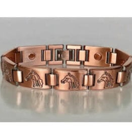 Copper Magnetic Horsehead Bracelet