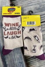 Odd Socks Socks Women's sz 5-10 Wine a little Laugh a lot