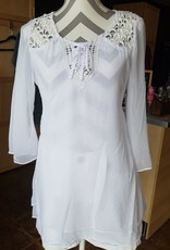Monoreno Layered Chiffon Dress/ Tunic Top