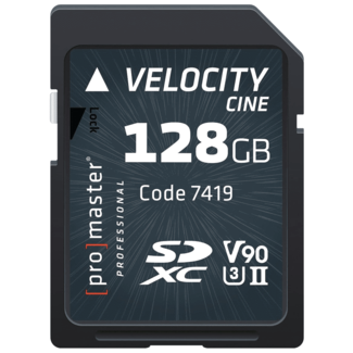 Promaster Promaster Velocity Cine 128GB SDXC SD Card