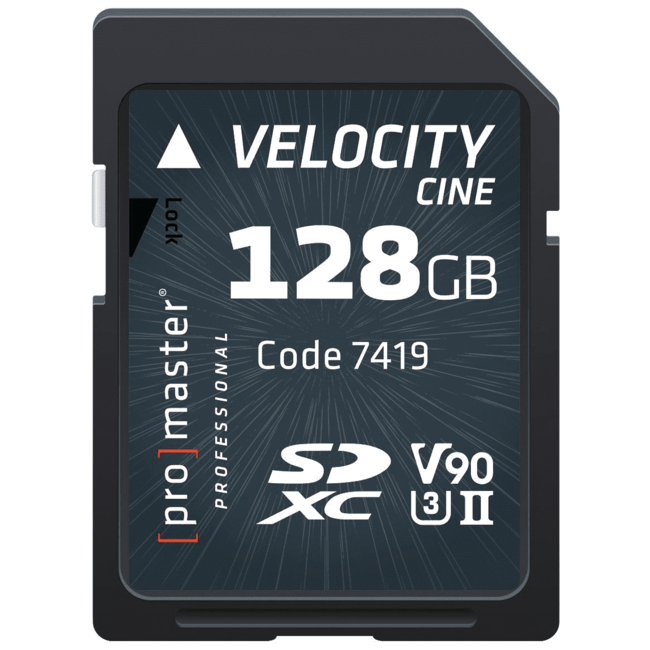 Promaster Velocity Cine 128GB SDXC SD Card