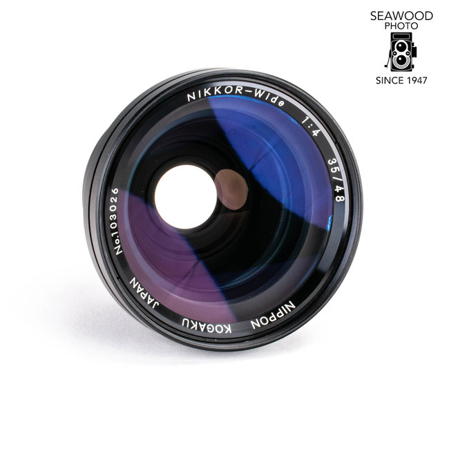 Nikon Nikkor-Wide 1:4 35/48 Conversion Lens for Nikkorex Auto 35 Like New