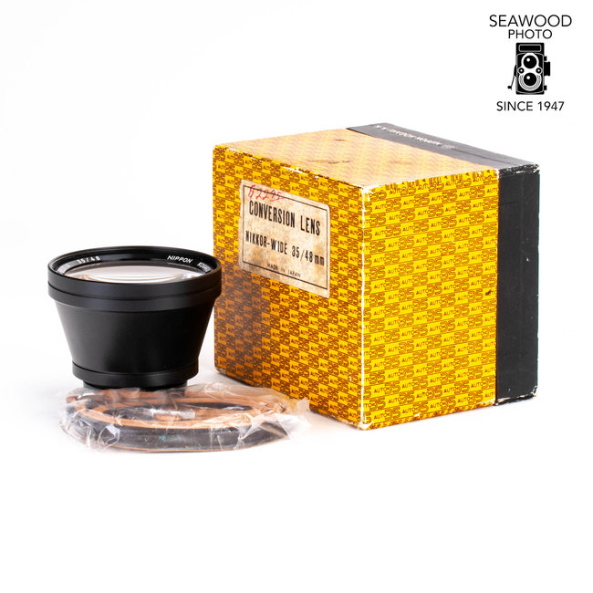 Nikon Nikkor-Wide 1:4 35/48 Conversion Lens for Nikkorex Auto 35 Like New
