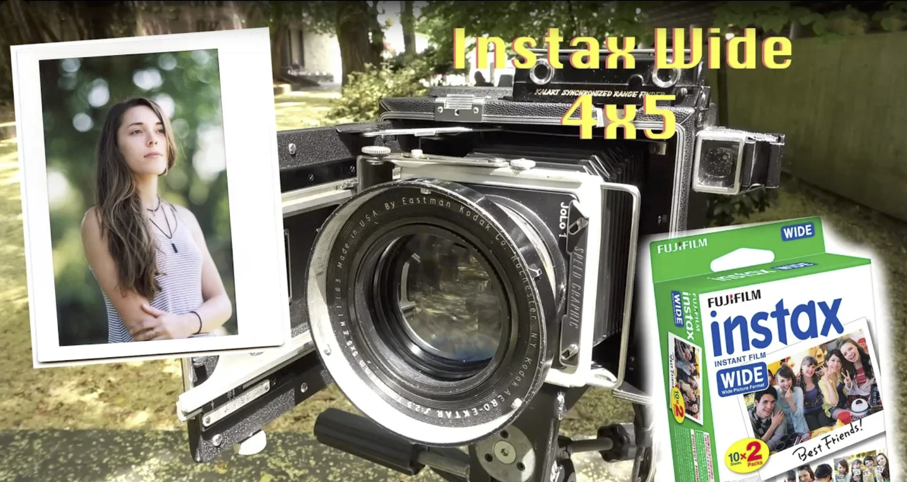 Shooting Instax Wide in ANY 4x5 Camera without modifications