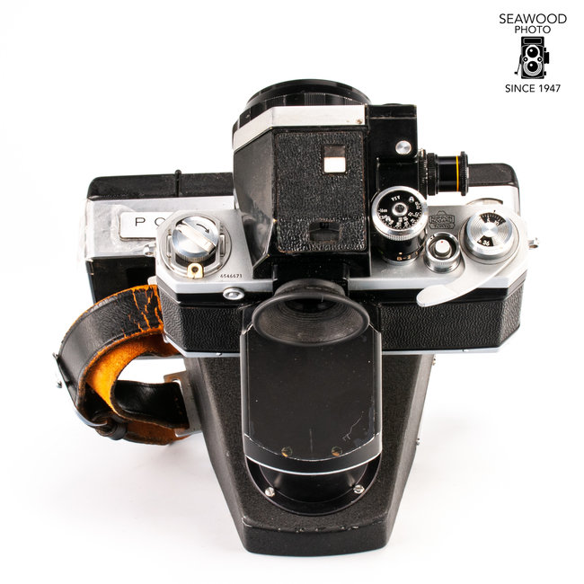 Nikon F Camera Speed Magny 100 4x5 Polaroid Kit GOOD