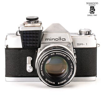 Minolta SR-1 with meter and Rokkor PF 55mm f1.7 GOOD