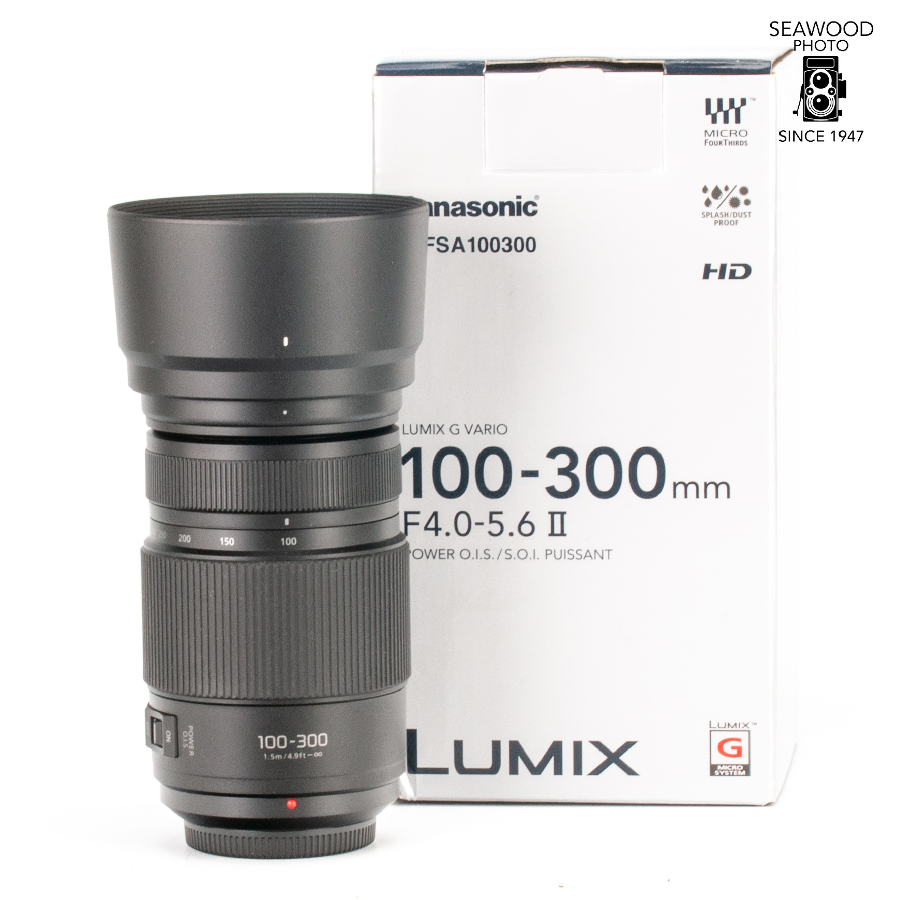 Panasonic Lumix 100-300mm G Vario f/4-5.6 II MF3 LIKE NEW