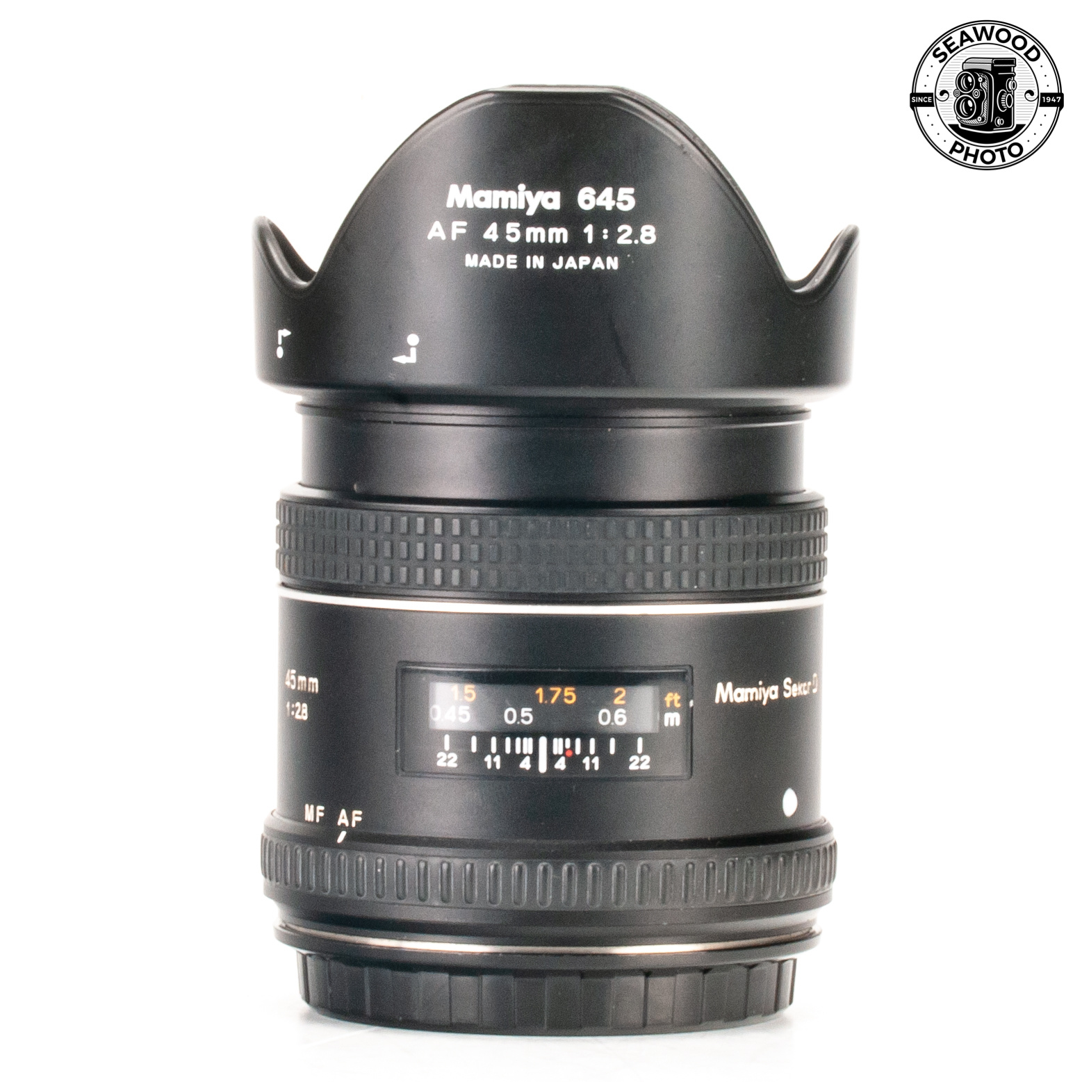 Mamiya 645 AF 45mm f/2.8 Sekor D EXCELLENT - Seawood Photo