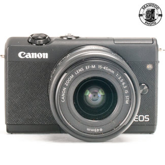 Canon Canon EOS M200 w/15-45mm & BR-E1 Tripod/Remote/Grip Excellent