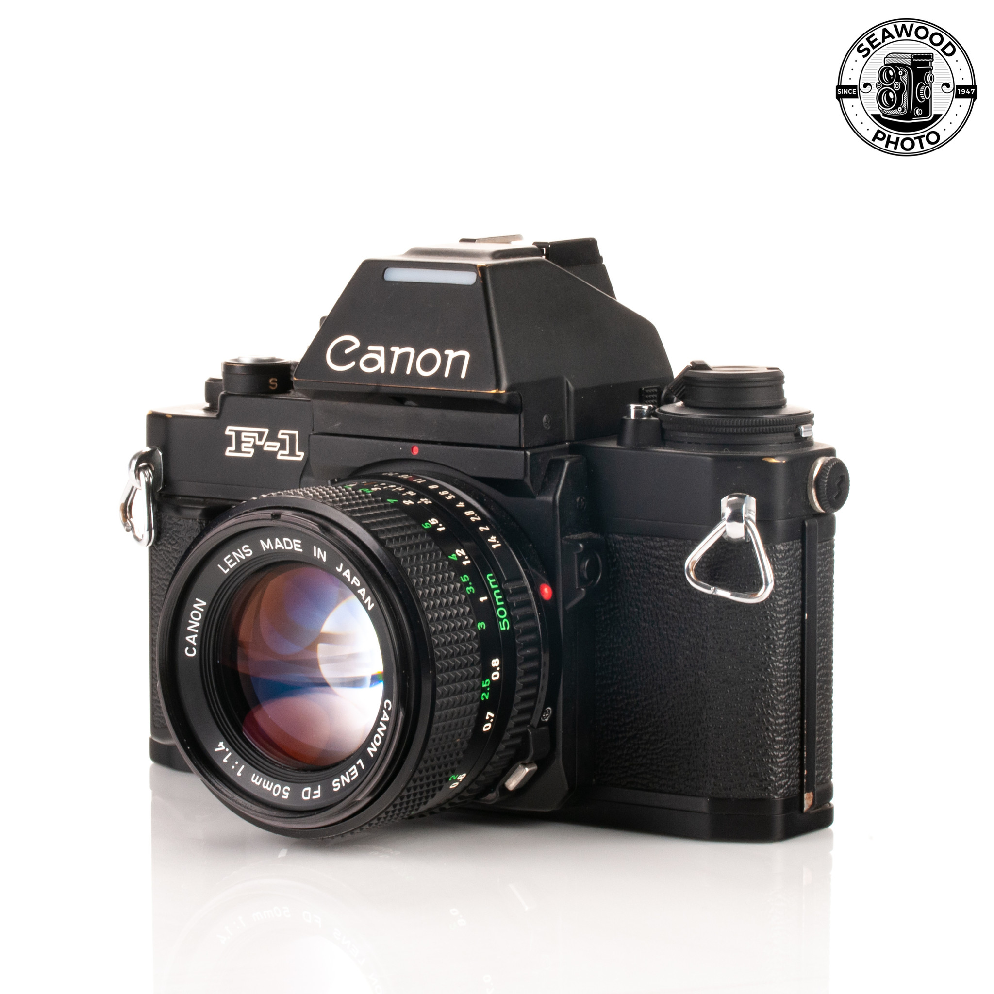 Canon New F1 AEファインダーFD50mm f1.4 完動極美品
